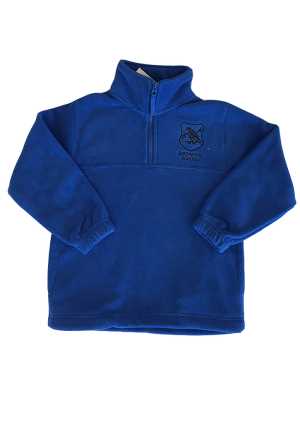 Birdwood School 1/2 Zip Polar Fleece Royal