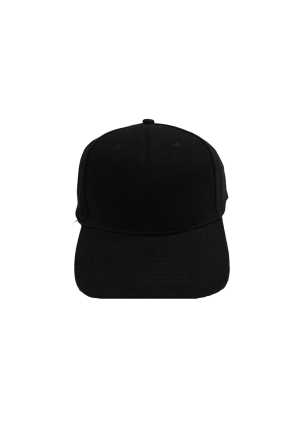 Birdwood Panel Brushed Cotton Cap Black